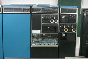 A DEC PDP-10 computer - it very large and looks like 3 fridges together